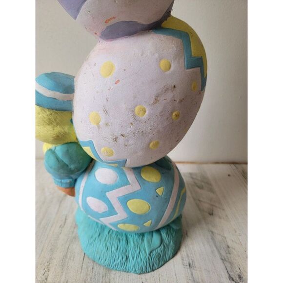 Vintage Trendmasters 1996 Easter bunny rabbit stack duck egg decor totem - Picture 16 of 16